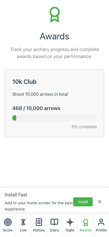 The very first achievement